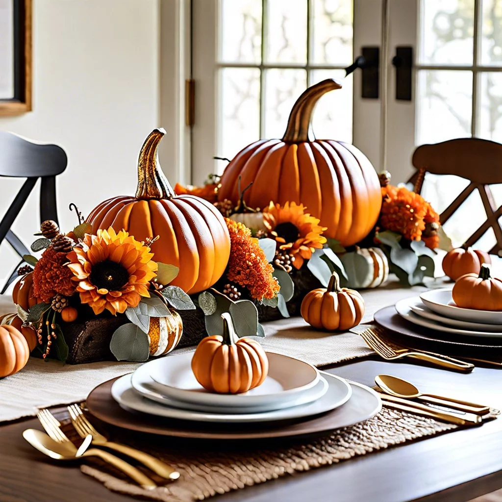 mini pumpkin centerpieces