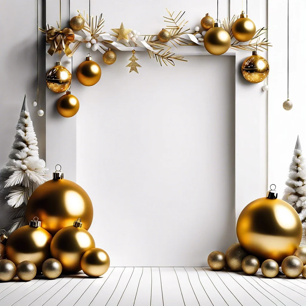 modern minimalist white and gold