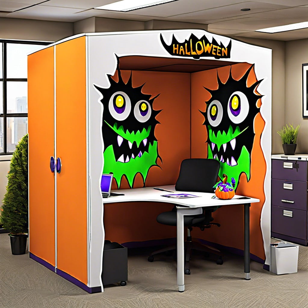 monster inspired cubicle themes