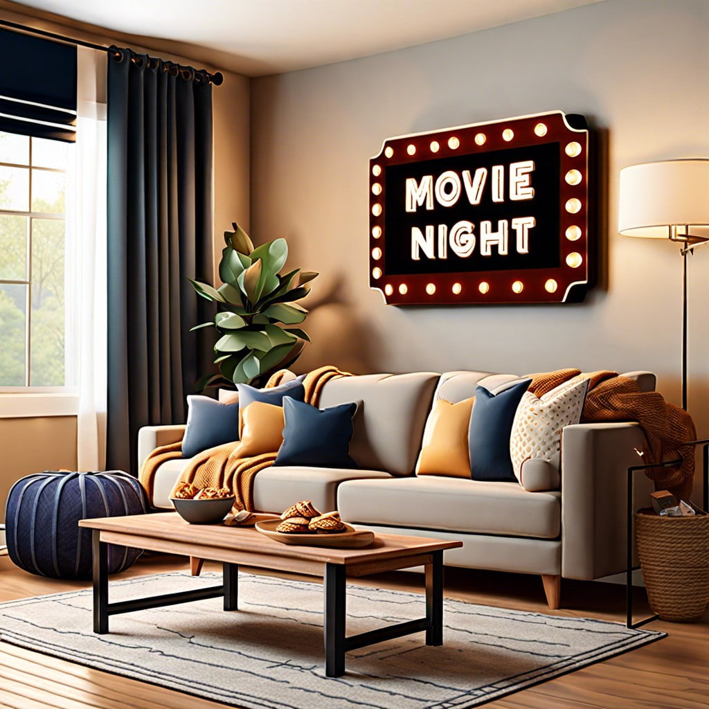 movie night marquee sign