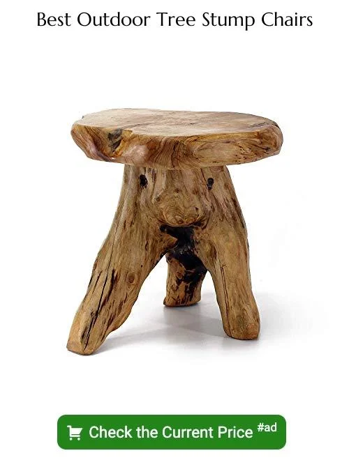 outdoor tree stump chairs