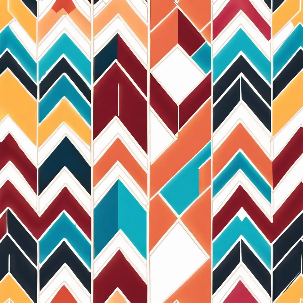 painted chevron pattern lattice