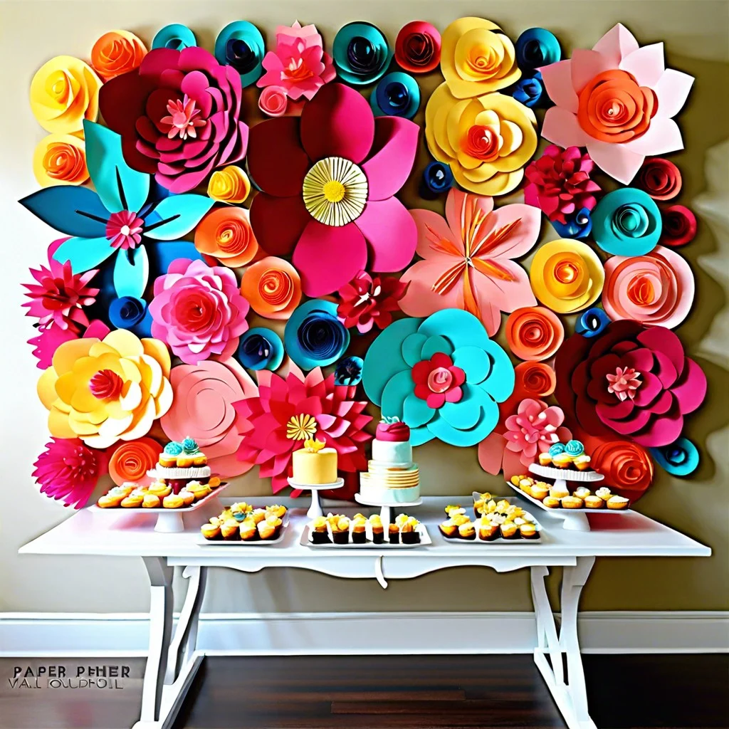 paper flower wall