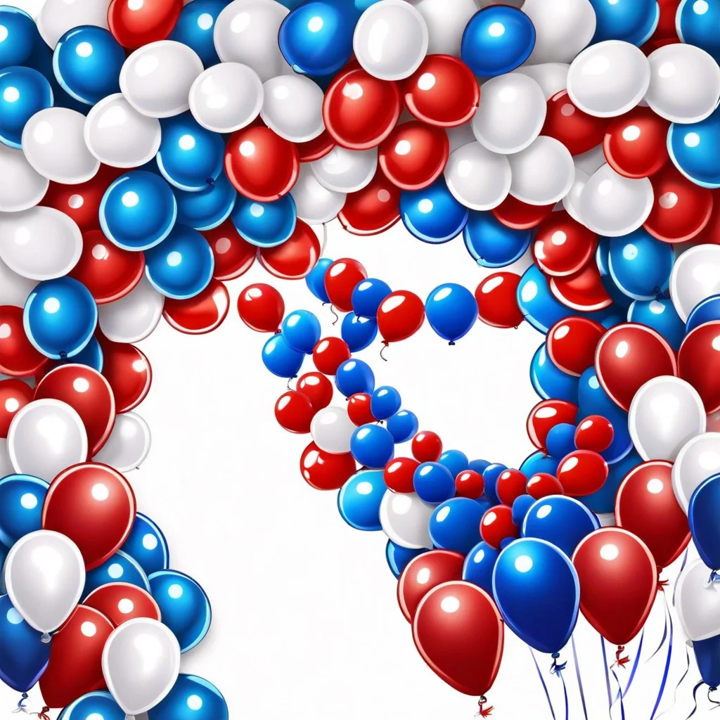 patriotic balloon arch