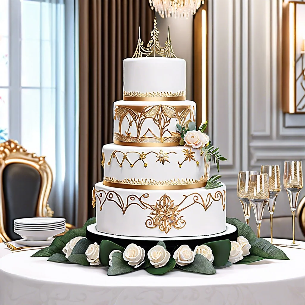 personalized farewell cake table
