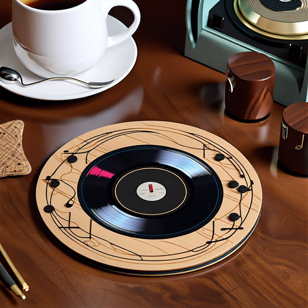 record coasters for music loving dads