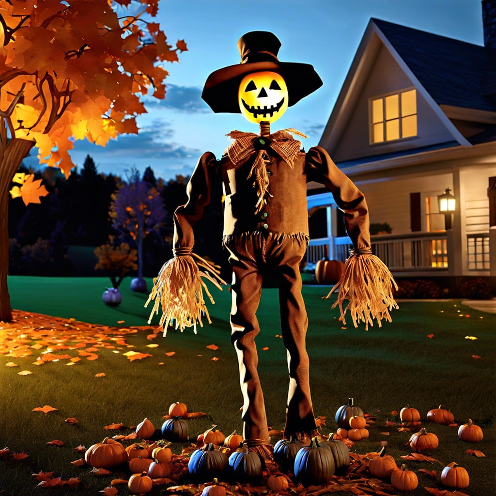 scarecrow with motion sensors