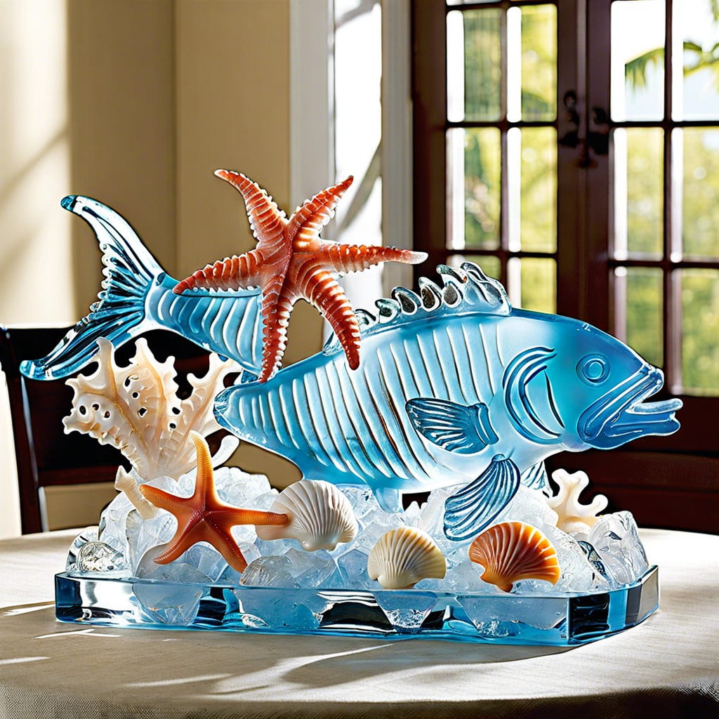 seafood ice sculptures
