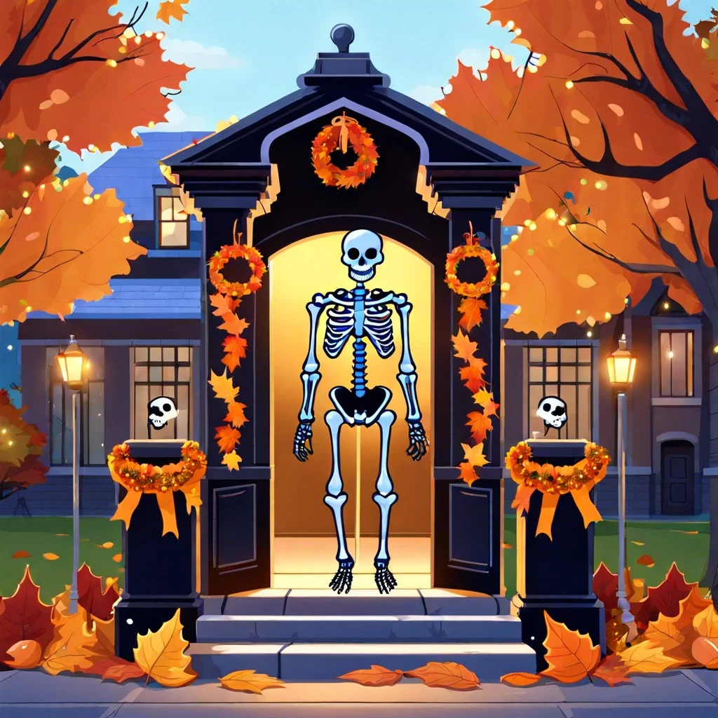 skeleton guard post