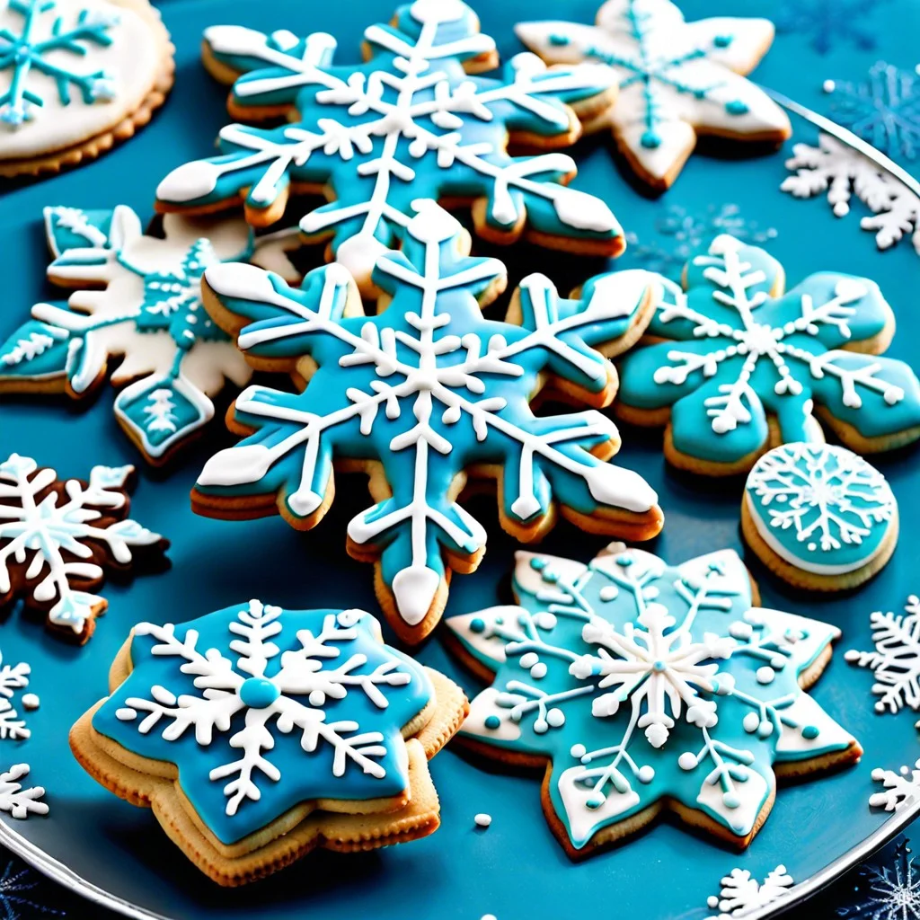 snowflake cookie decorating