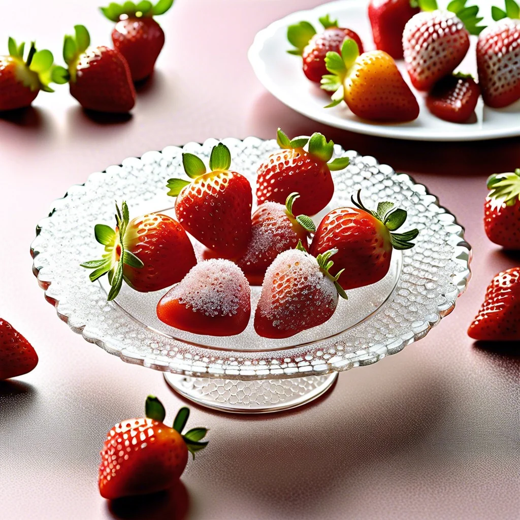 sparkling sugared strawberries
