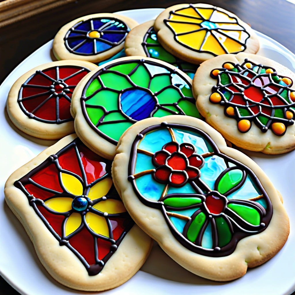 stained glass cookies