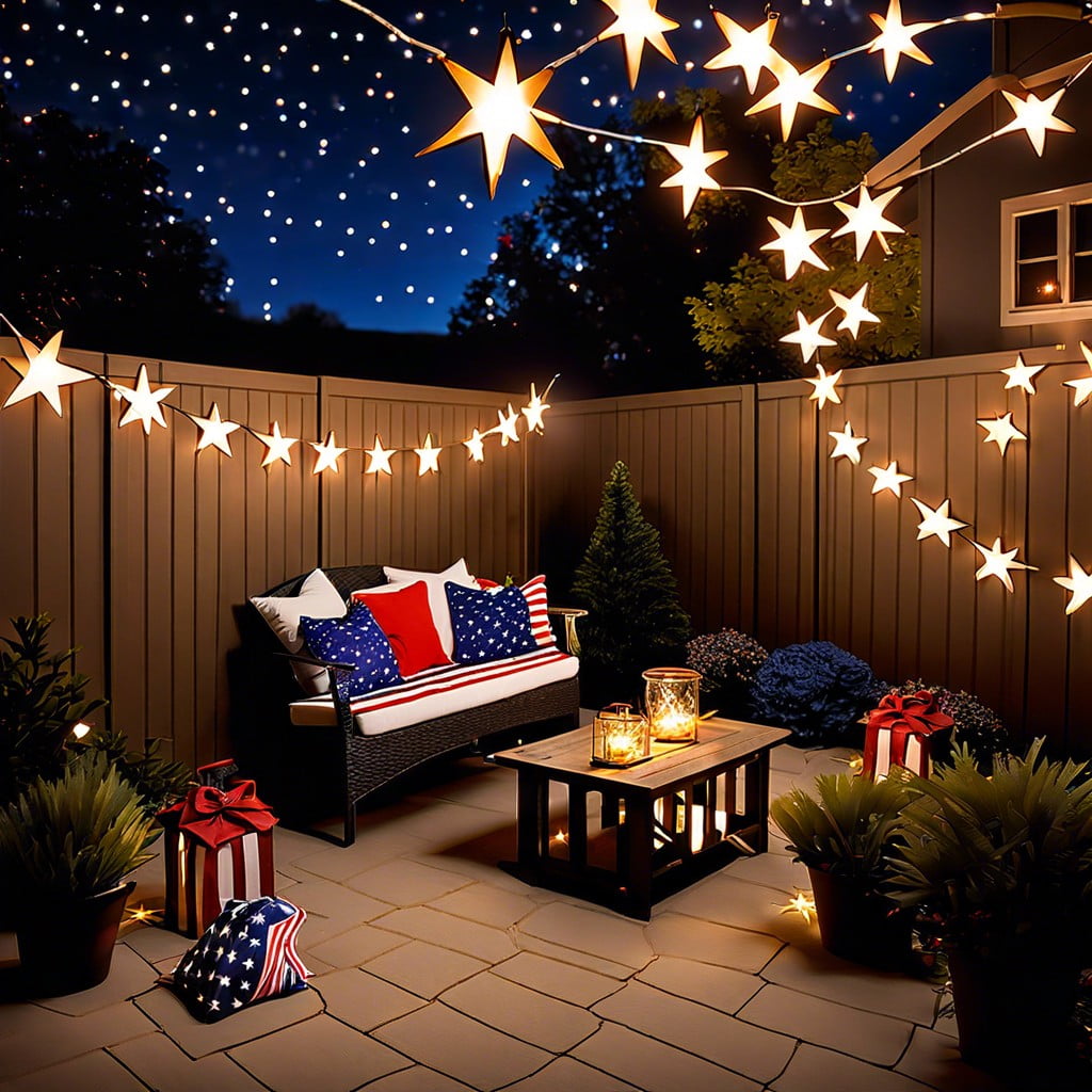 starry night backyard lights