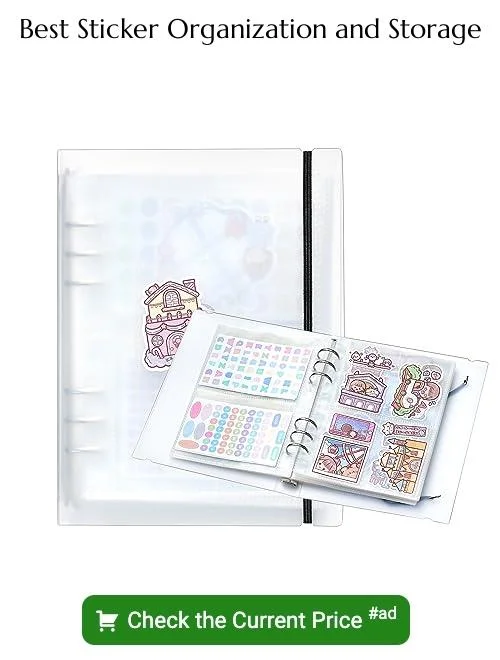 sticker organization and storage