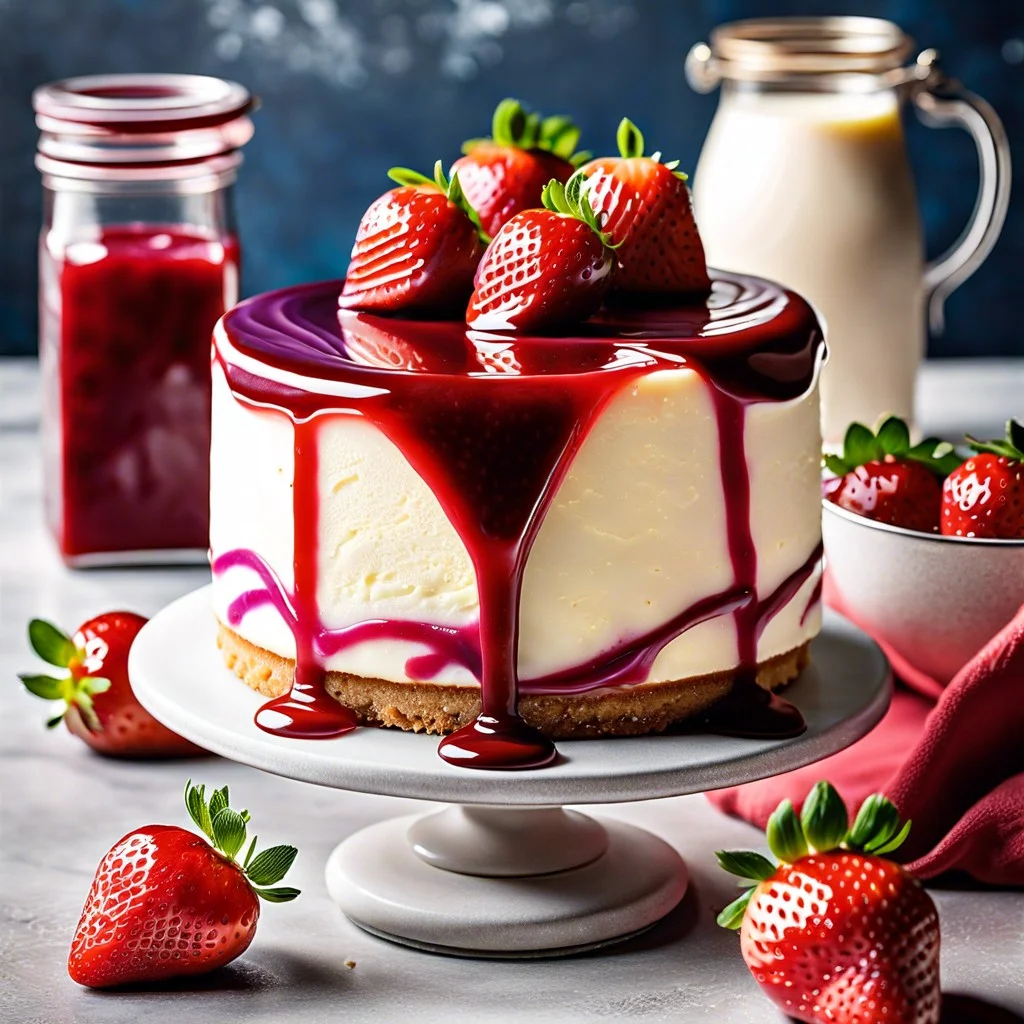 strawberry compote swirl