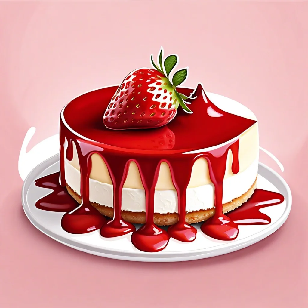 strawberry glaze drizzle