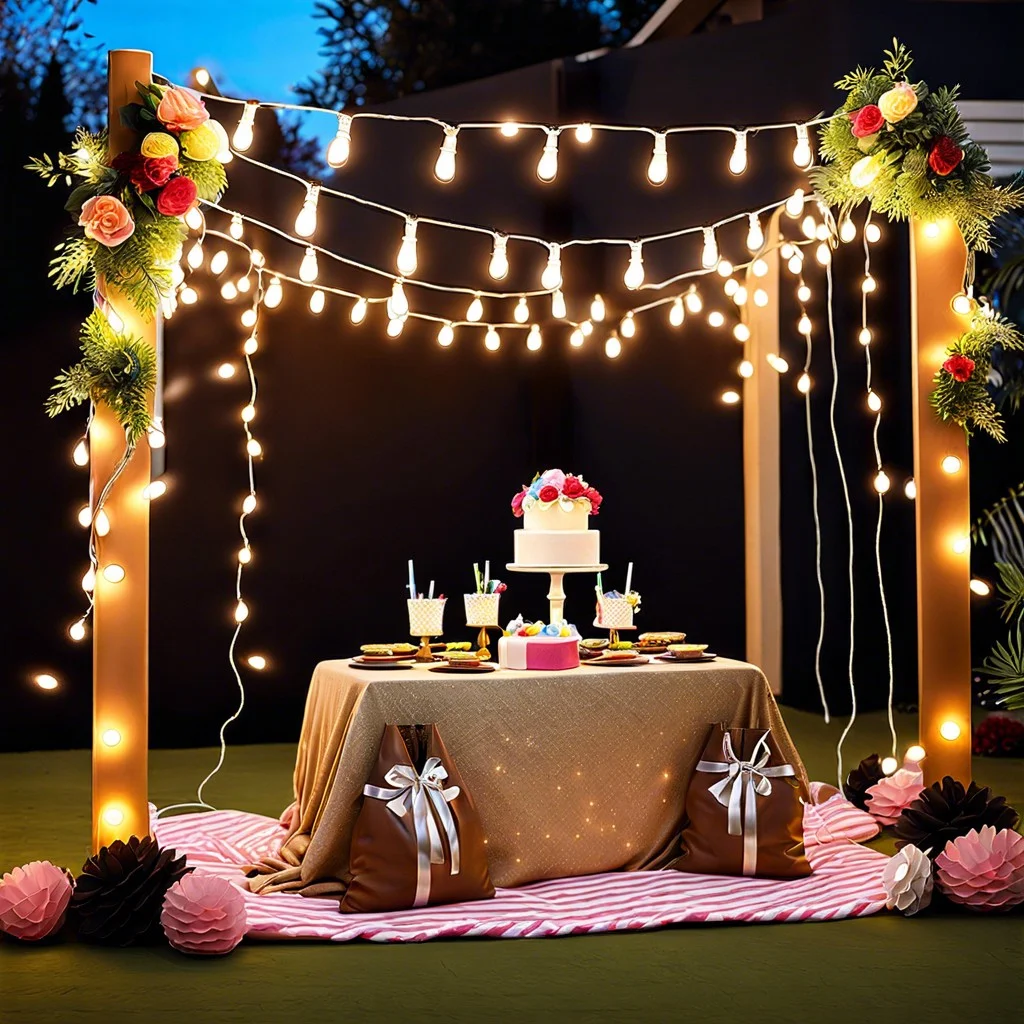 string light canopy