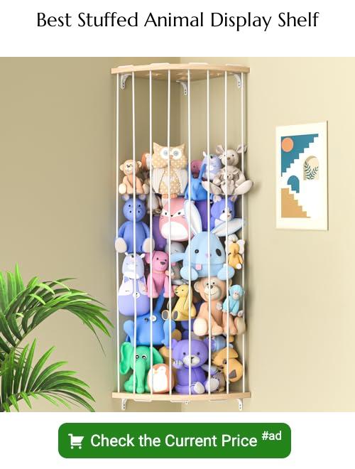 stuffed animal display shelf