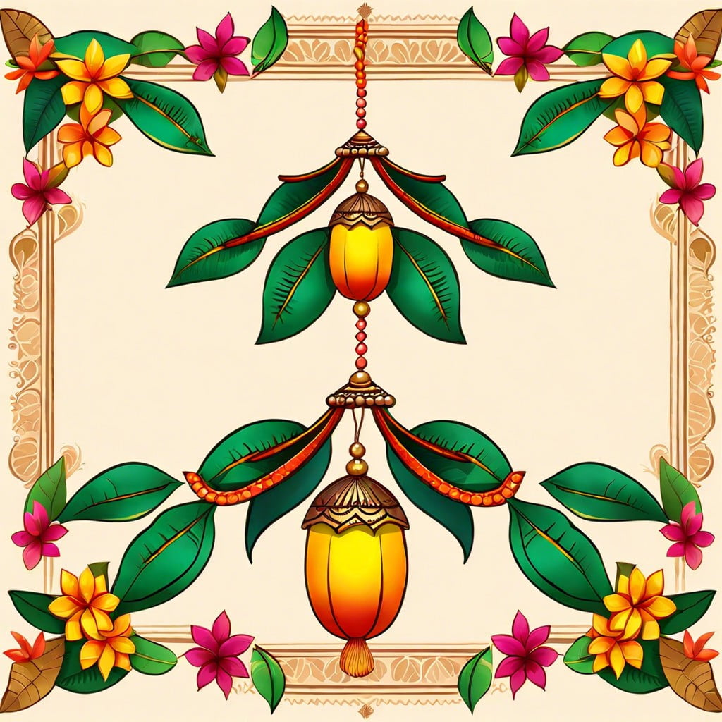 traditional mango leaf torans