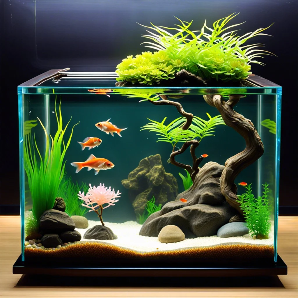 underwater zen garden with mini rakes