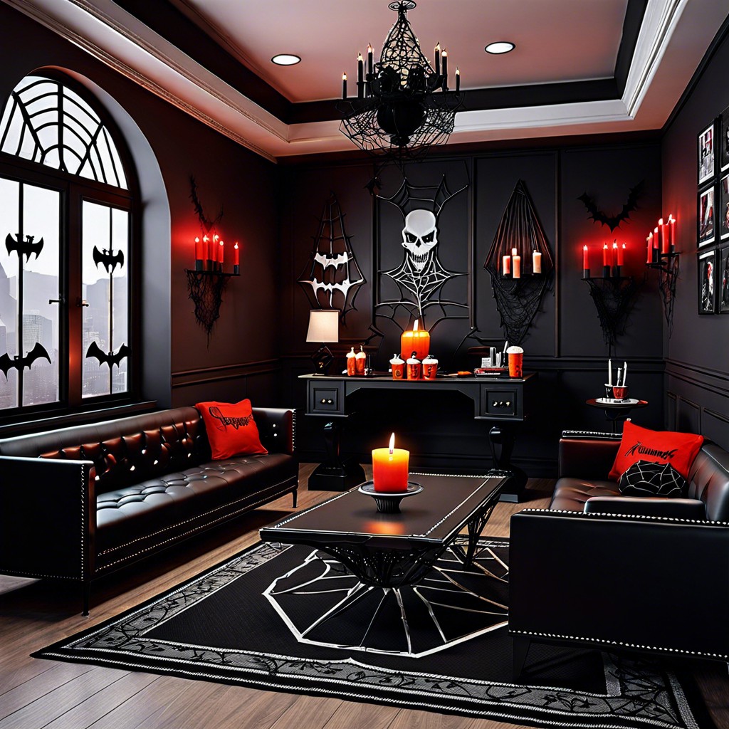 vampire themed break room
