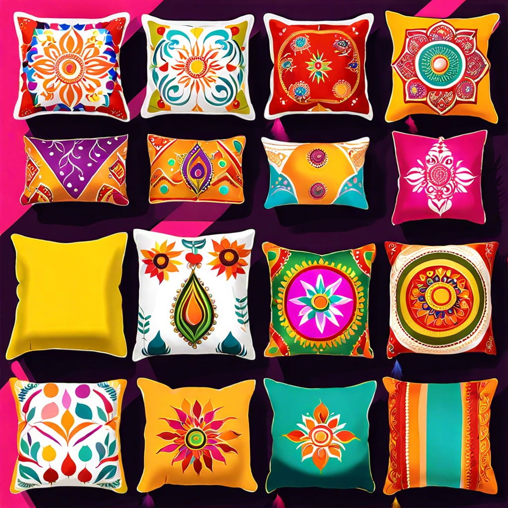 vibrant cushion covers