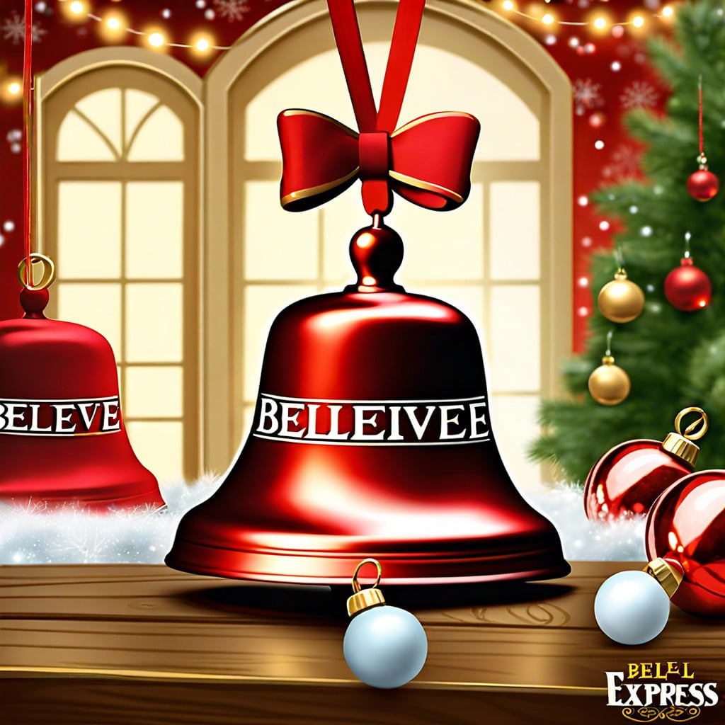 believe bell ornaments