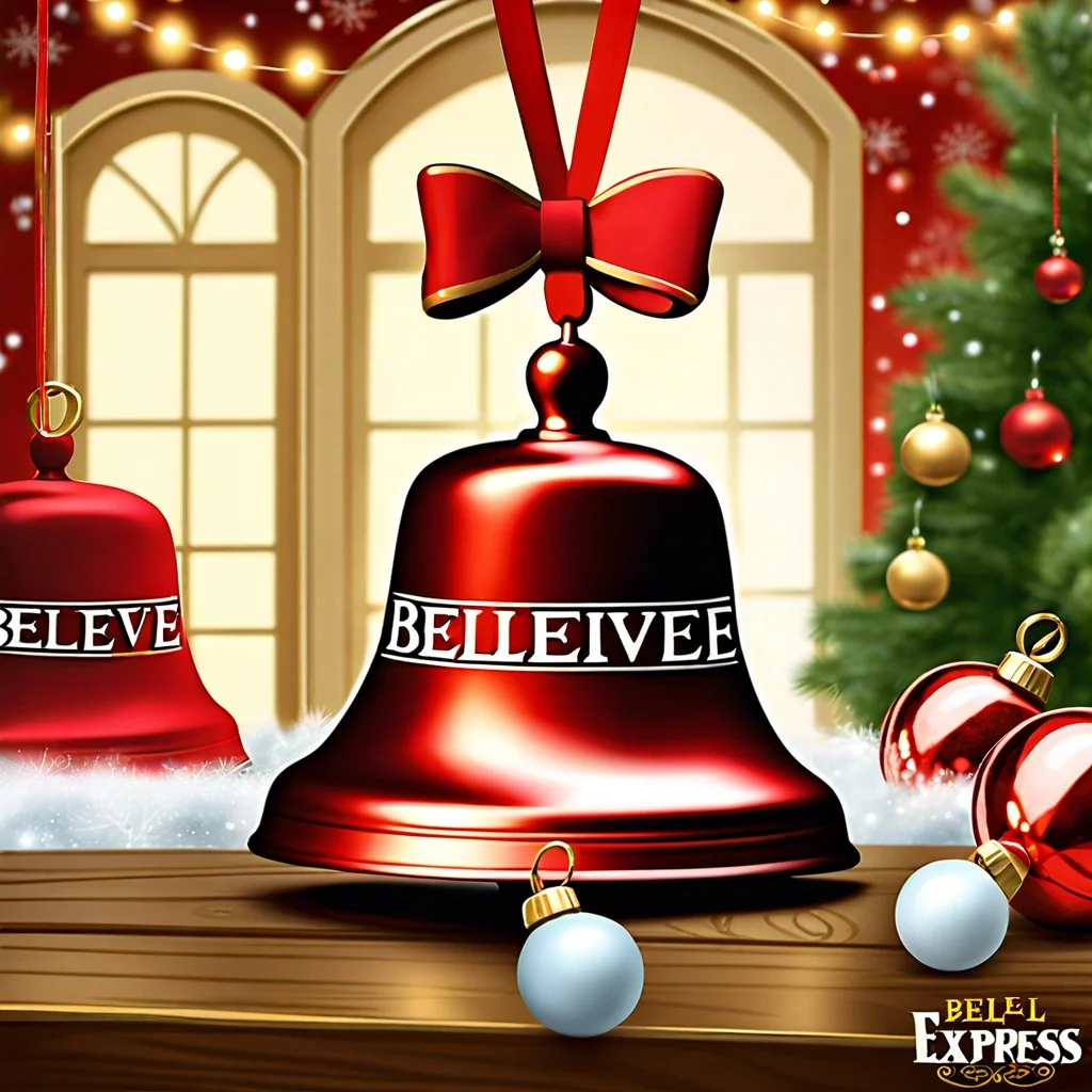 believe bell ornaments