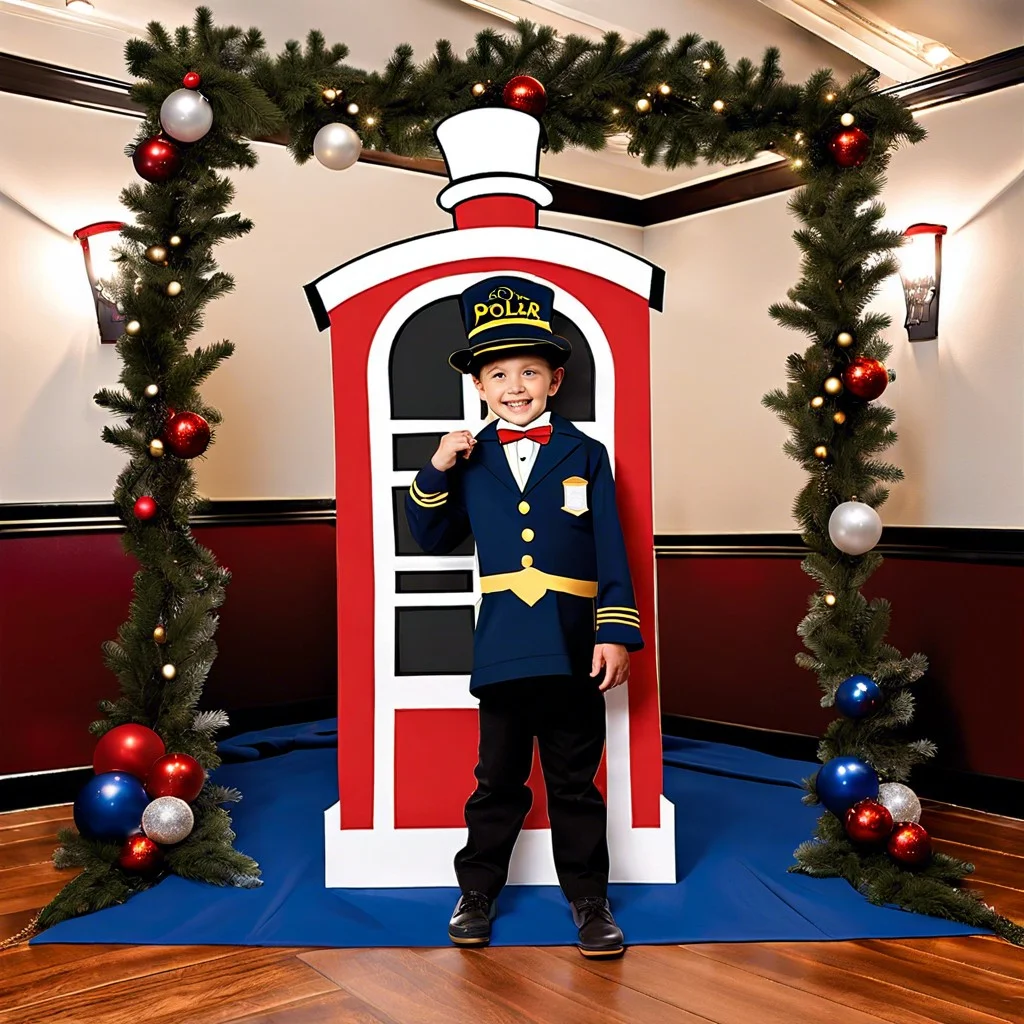 conductor hat photo booth
