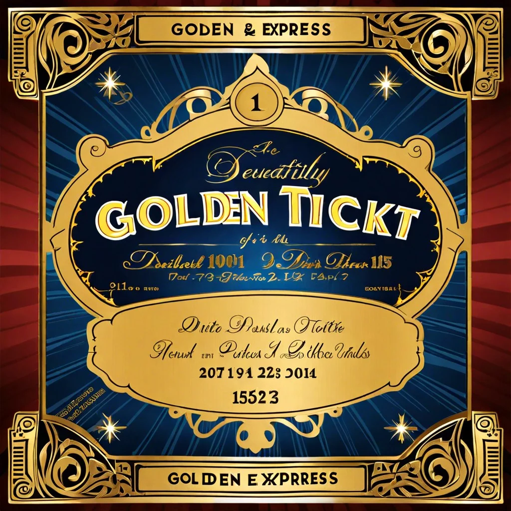 golden ticket invitations