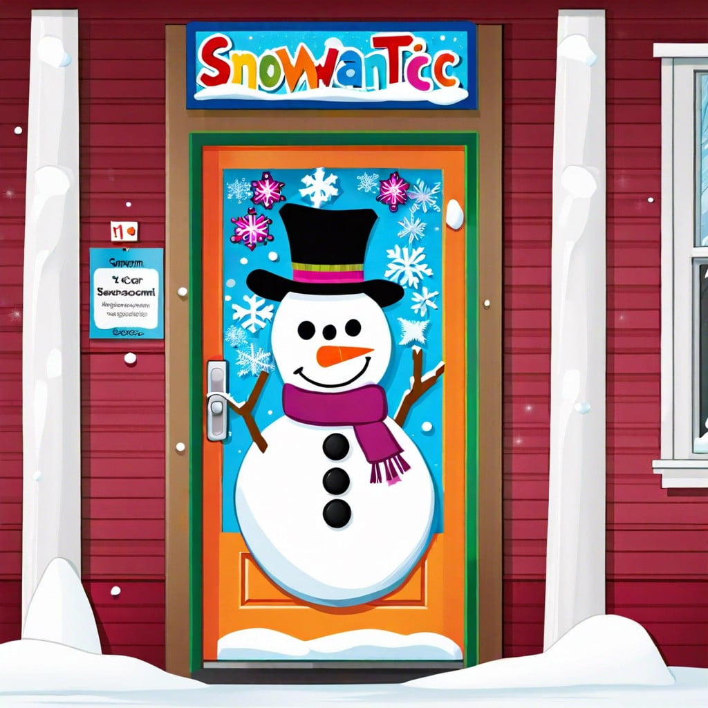 interactive snowman tic tac toe