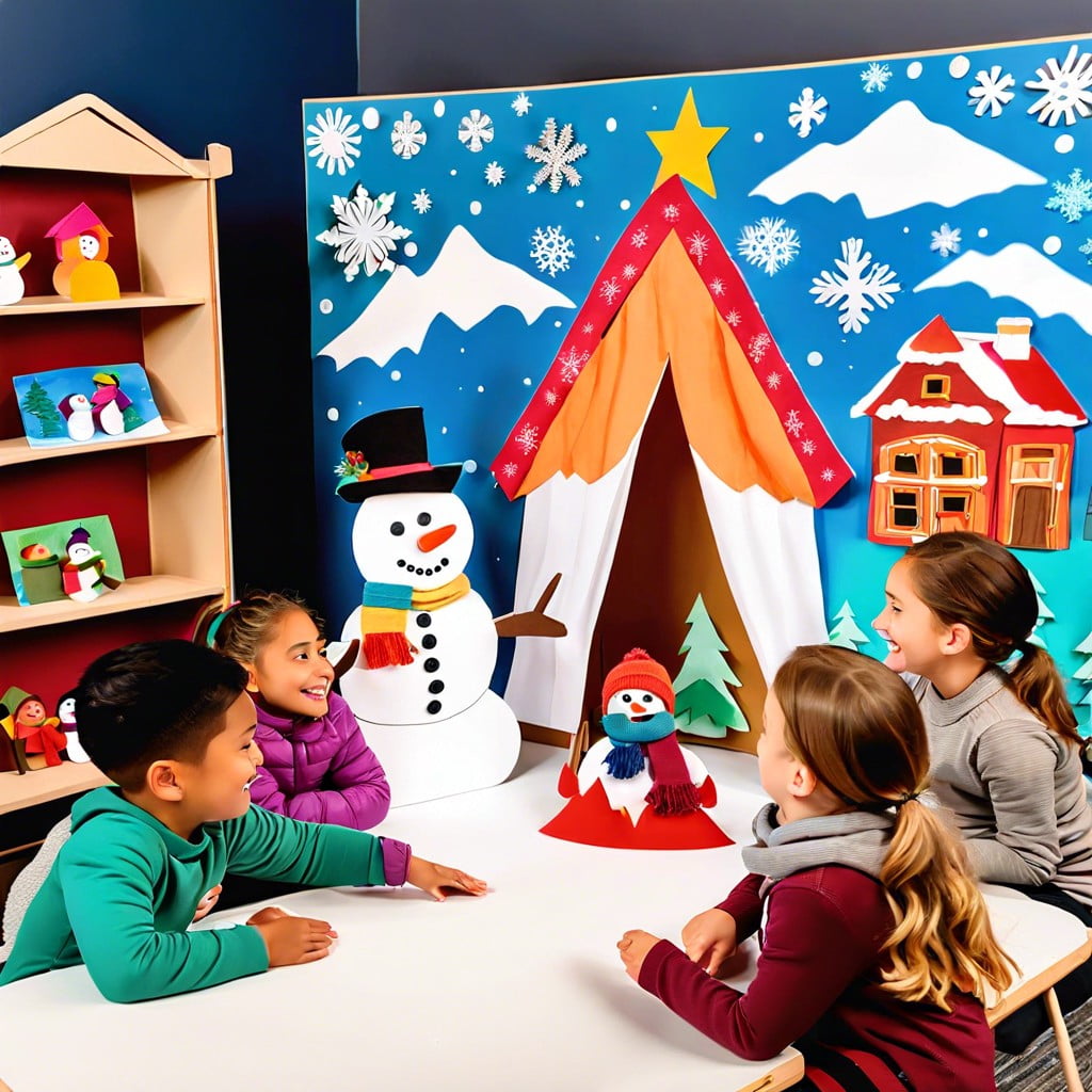 snowman puppet theater