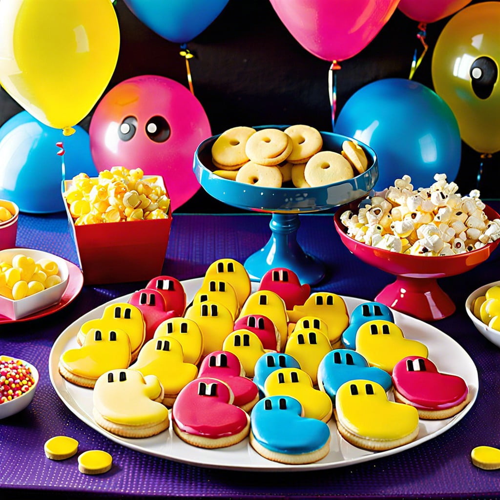 pac man themed snacks