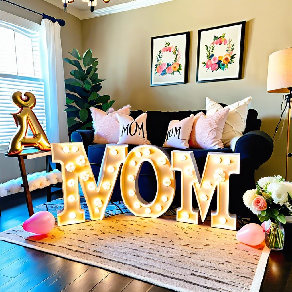 diy mom marquee letters