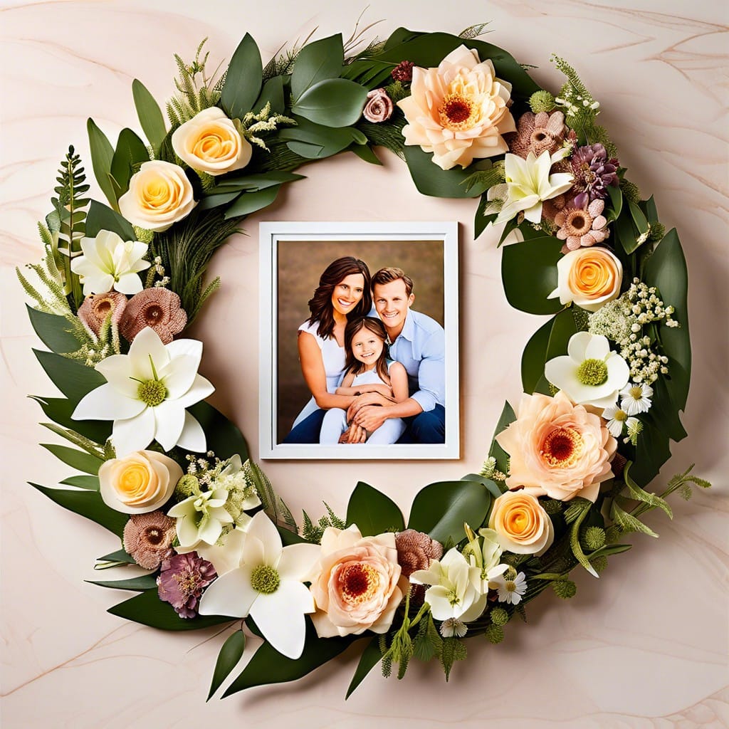 personalized photo wreath