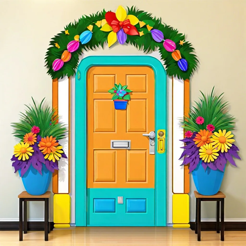 classroom entry door makeover