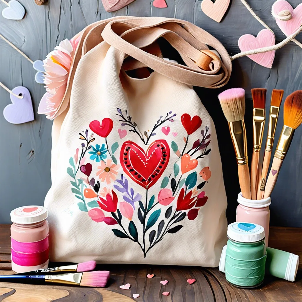 diy hand painted cotton bags