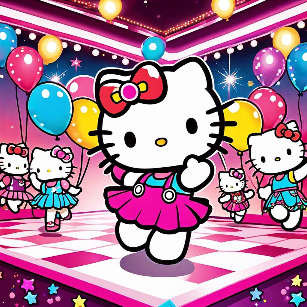 hello kitty dance party with playlist