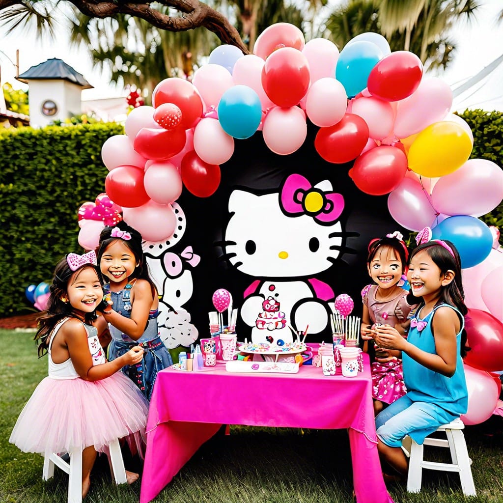 hello kitty face painting corner