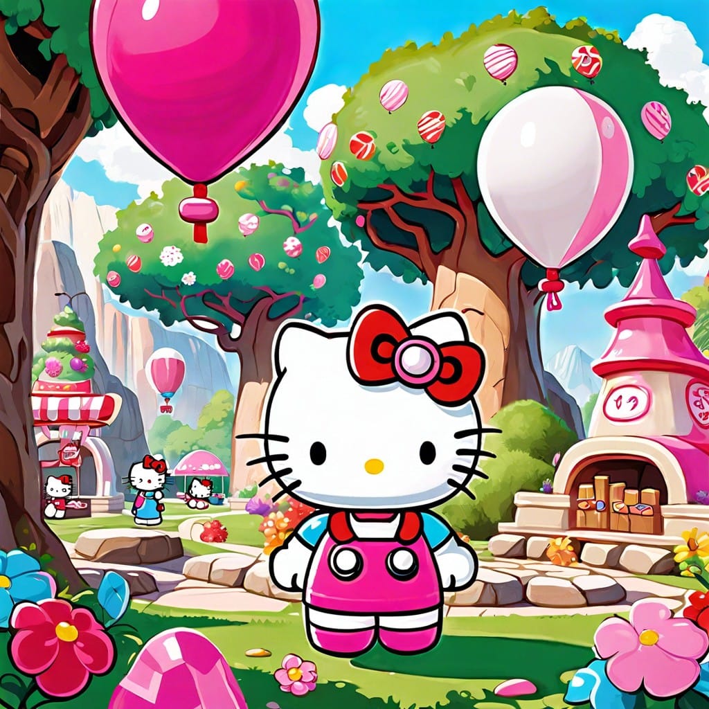 hello kitty themed scavenger hunt