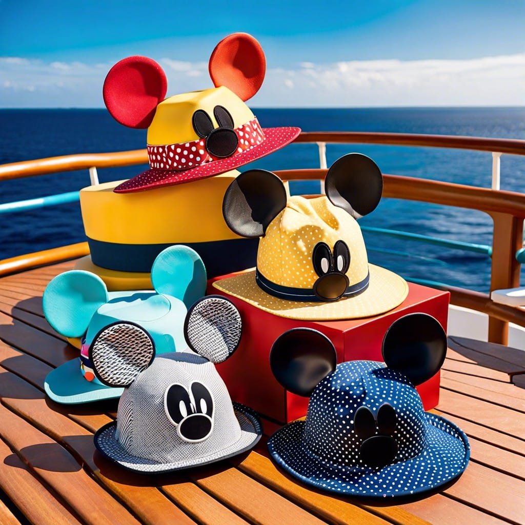 mickey mouse ear hats in different patterns