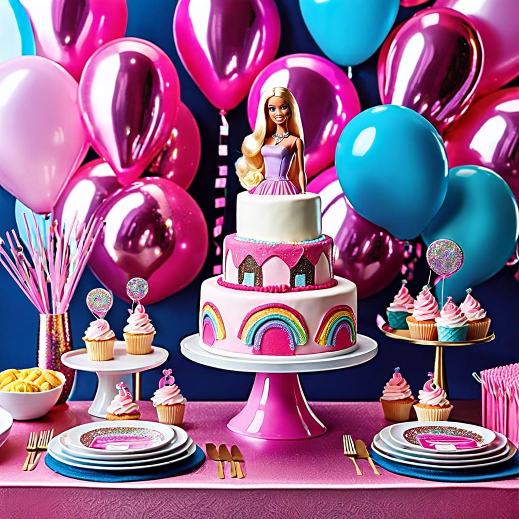 barbie car shaped cake stand