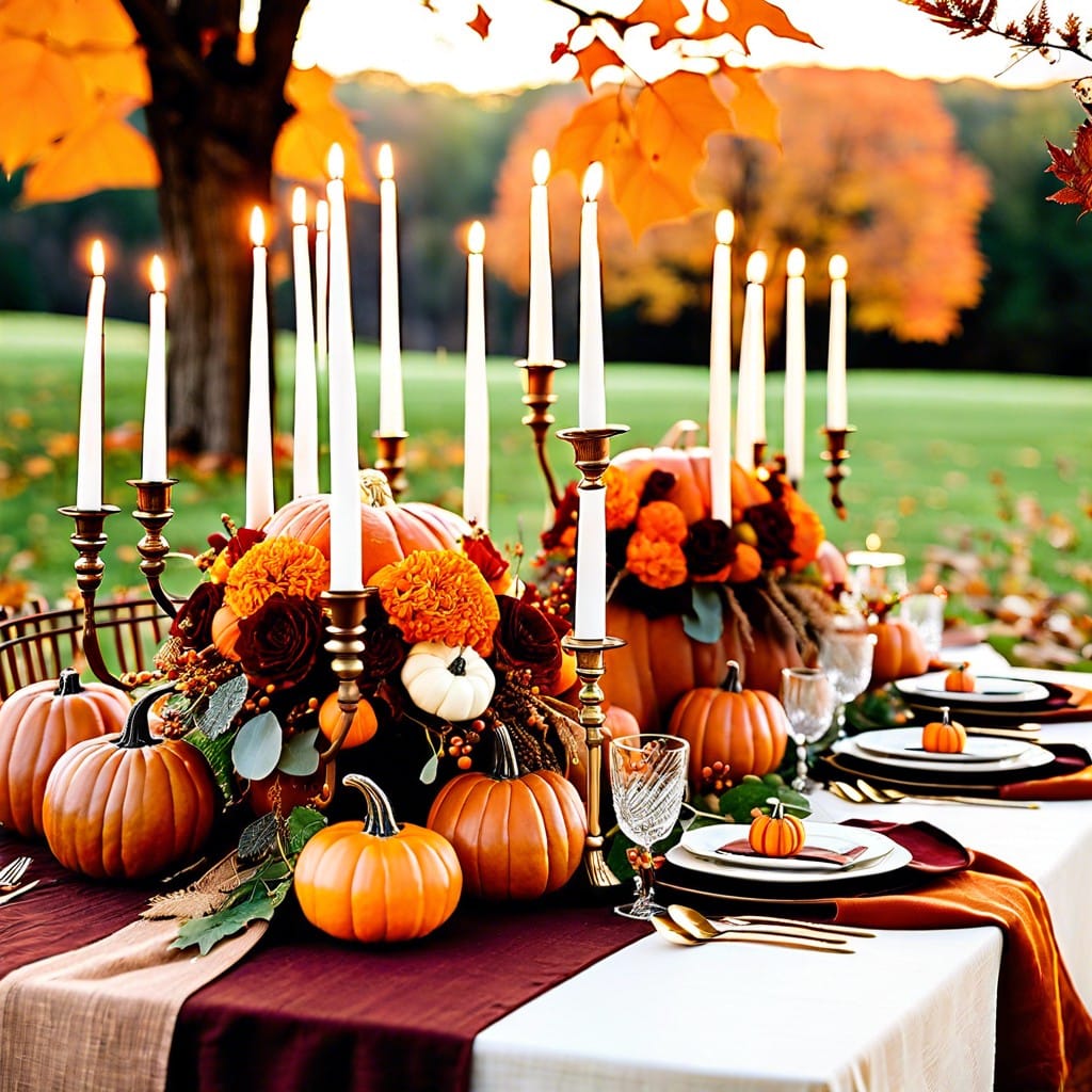 pumpkin themed centerpieces