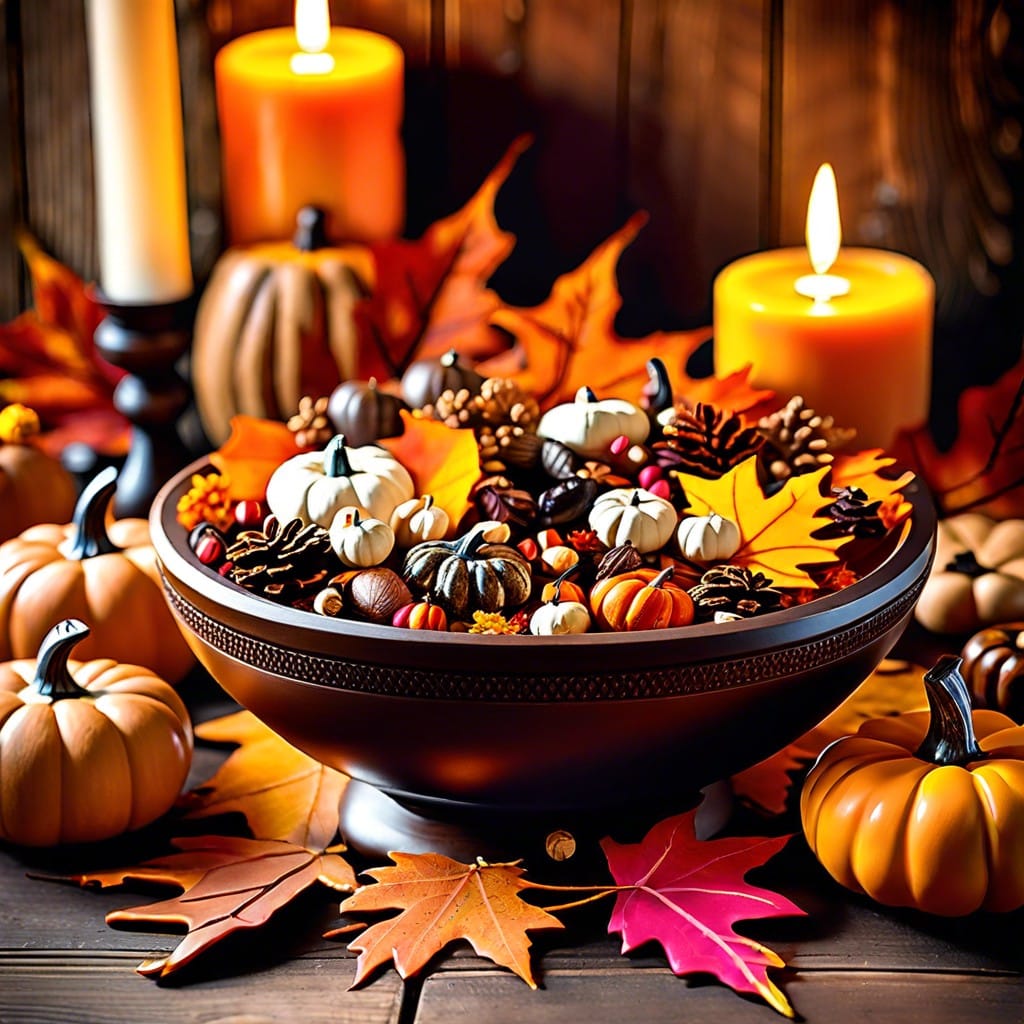 autumn scented potpourri bowls