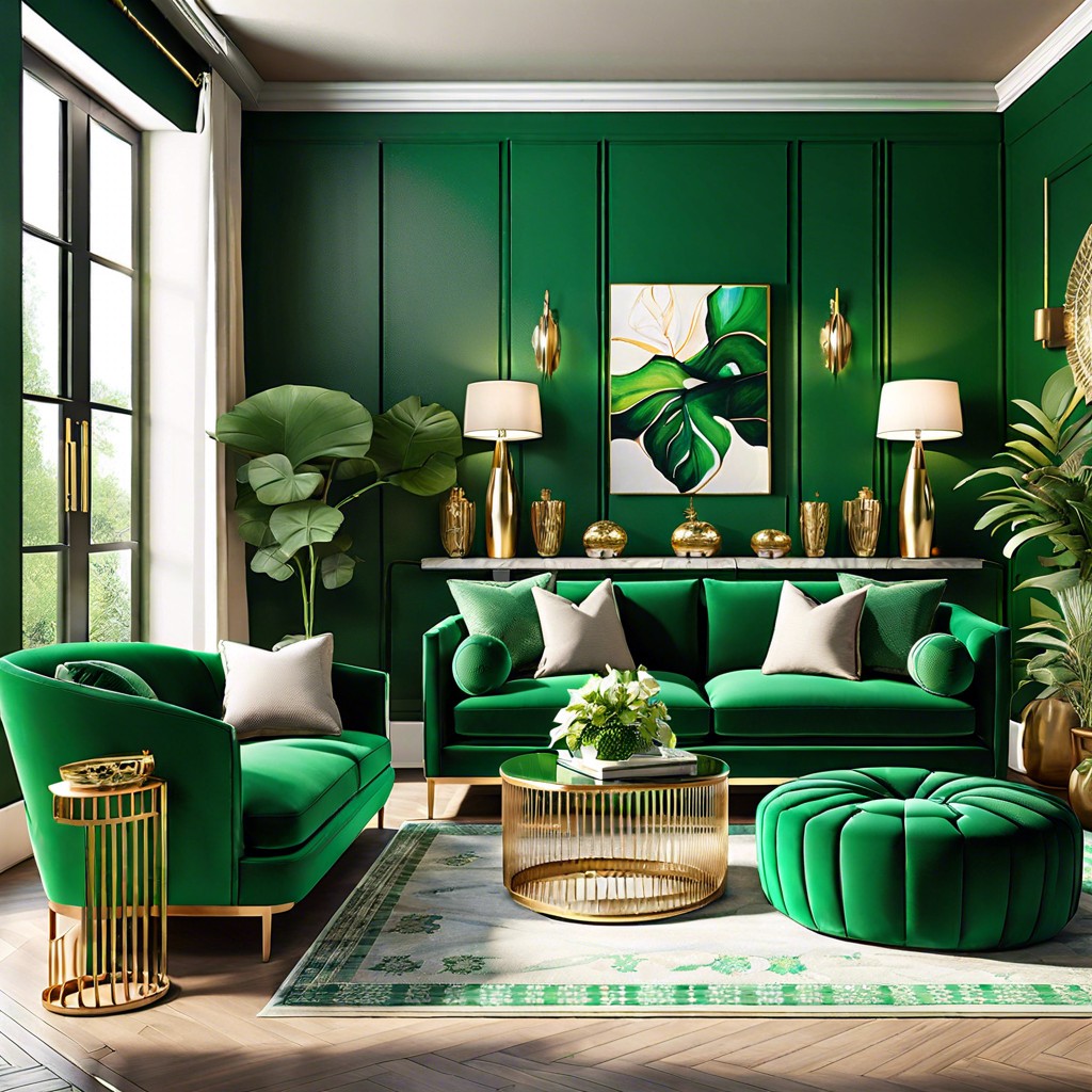 emerald green as a statement color