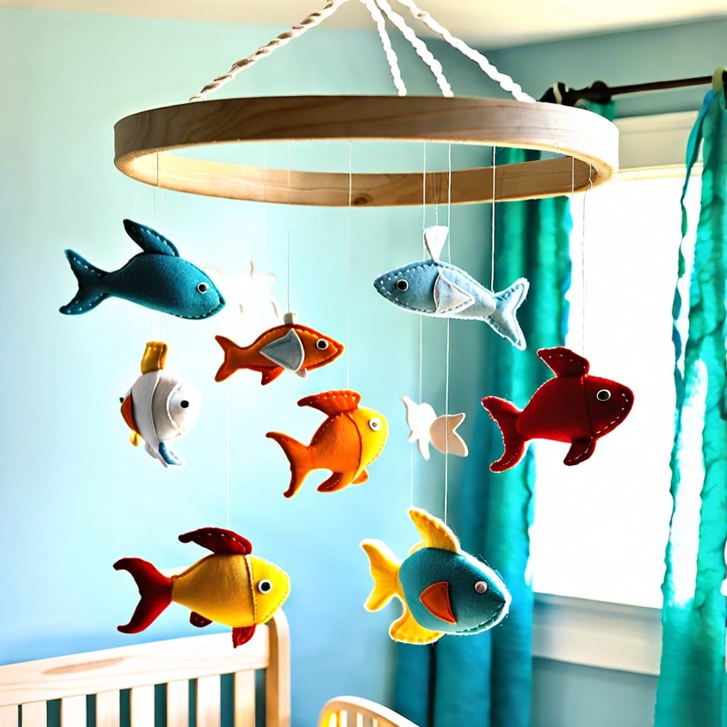 felt fish mobile