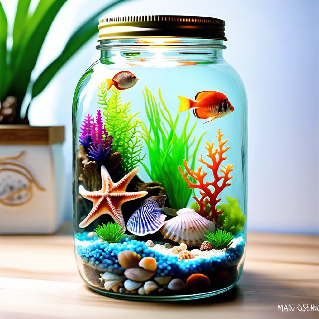 mason jar aquariums