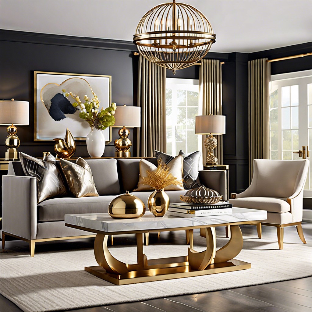 mixed metals for a luxurious touch