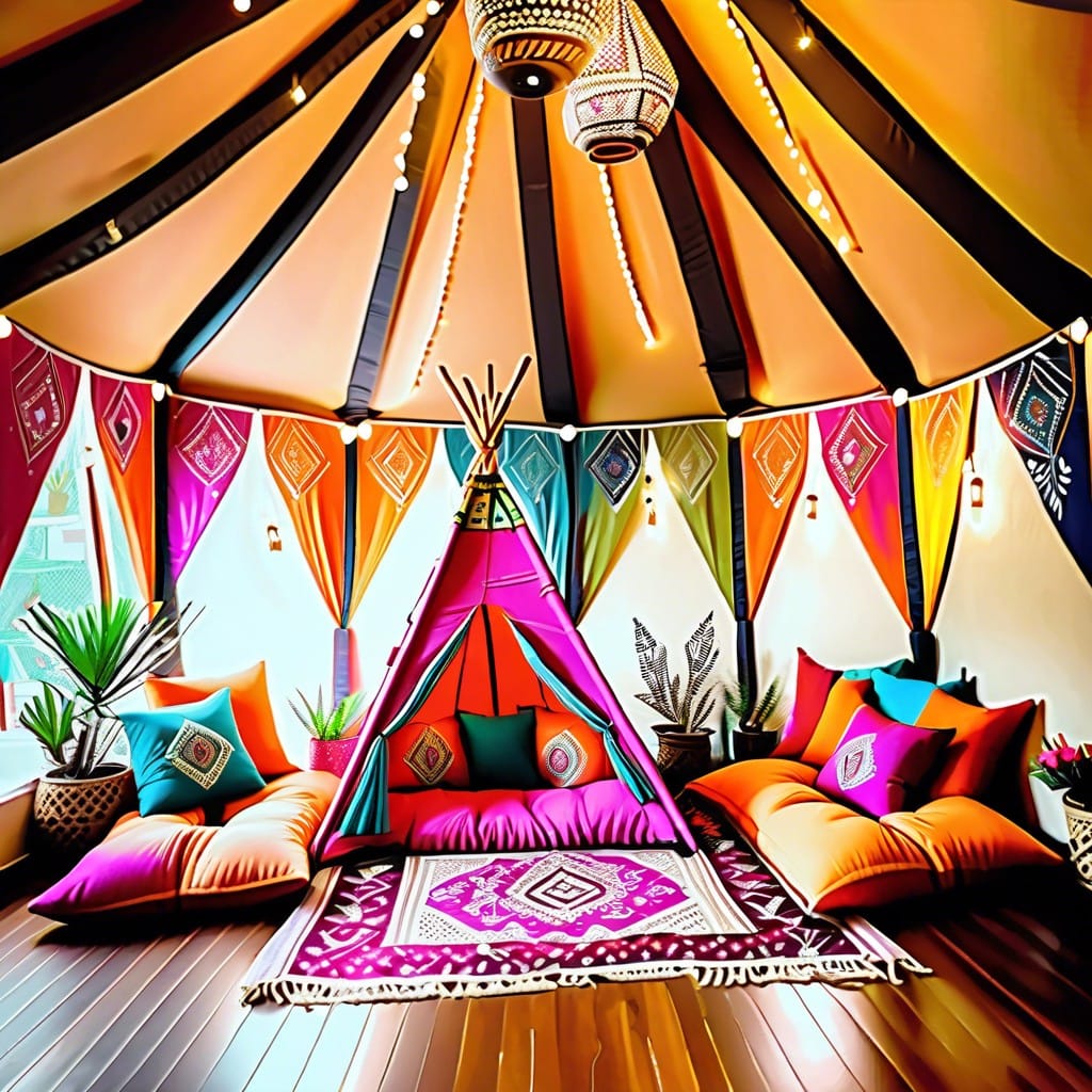 bohemian teepee corners