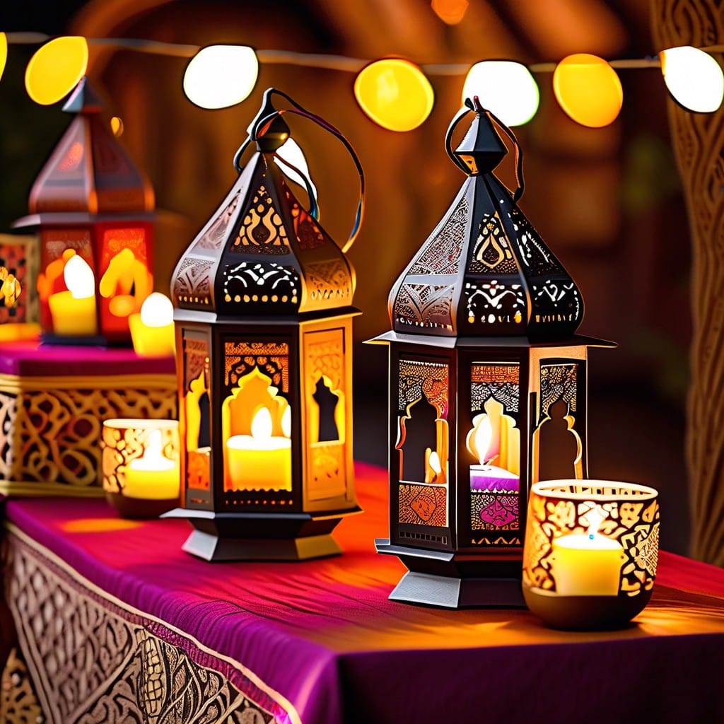 moroccan lantern centerpiece